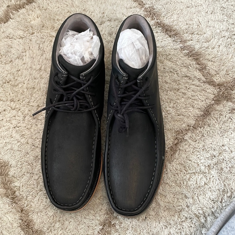 Mens Cole Haan Air Vance Chukka Black Textured